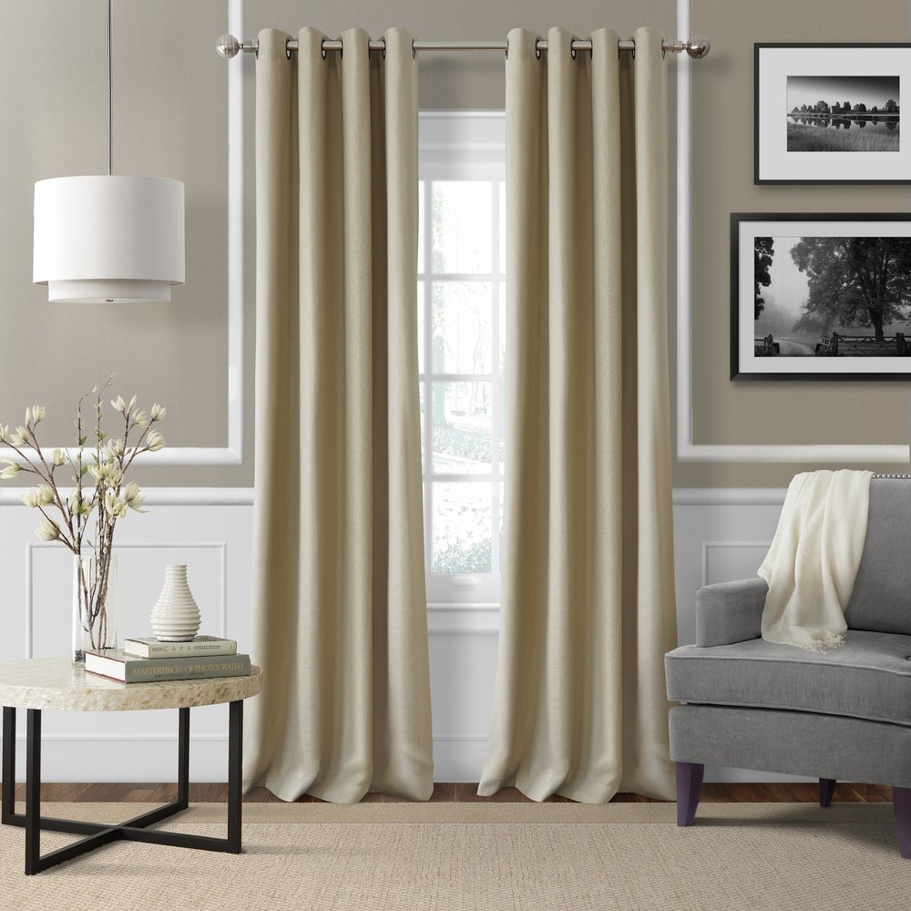ELRENE ESSEX GROMMET 50 X 95 PANEL WHEAT (Single Panel only)